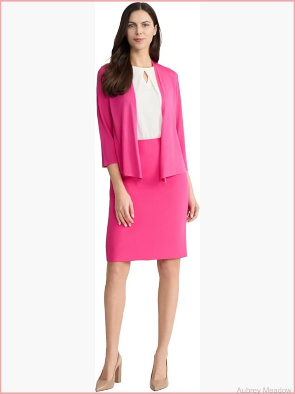 Open Front A-line Cardigan V-Neck Button Front Lightweight